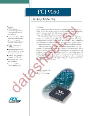 PCI9050-1 F datasheet  